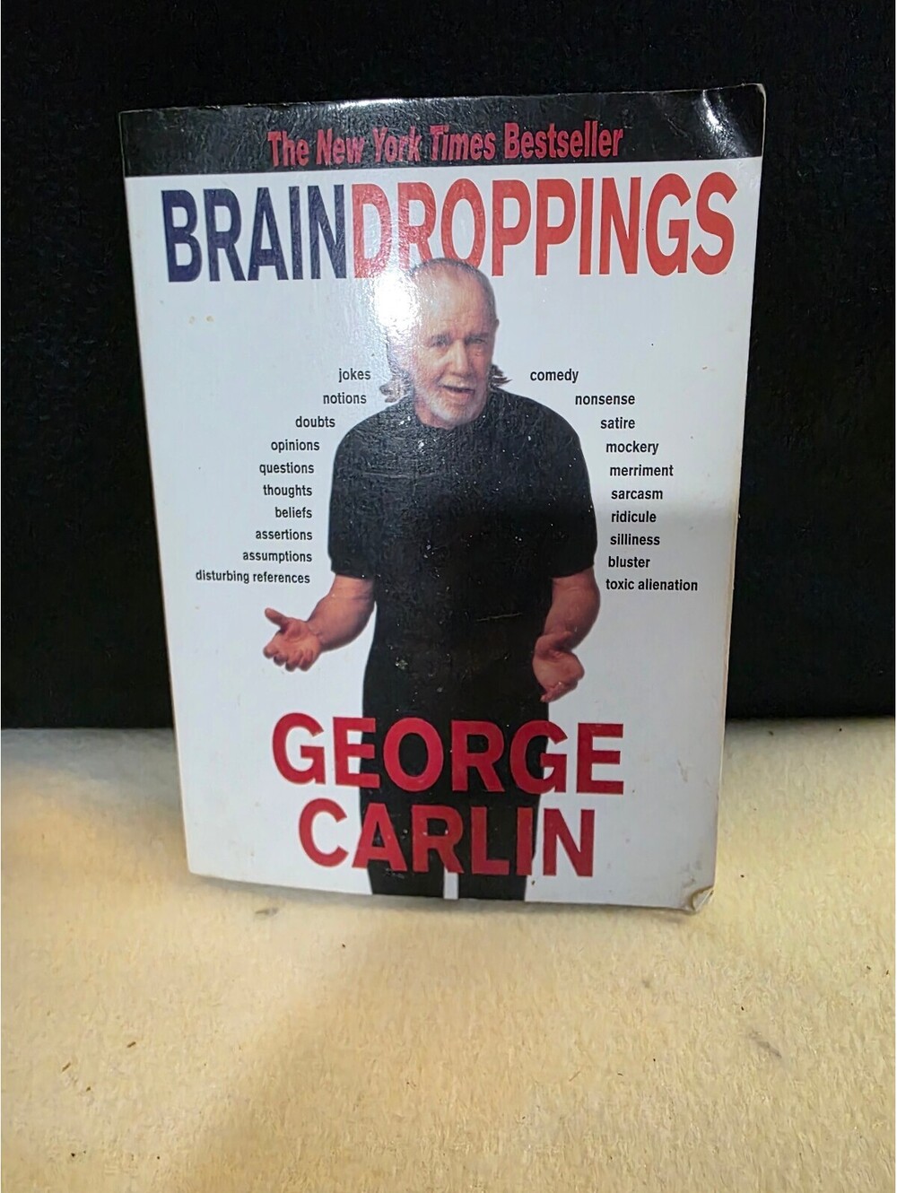 Brain Droppings George Carlin 1998 Paperback Comedy Humor Satire Book
